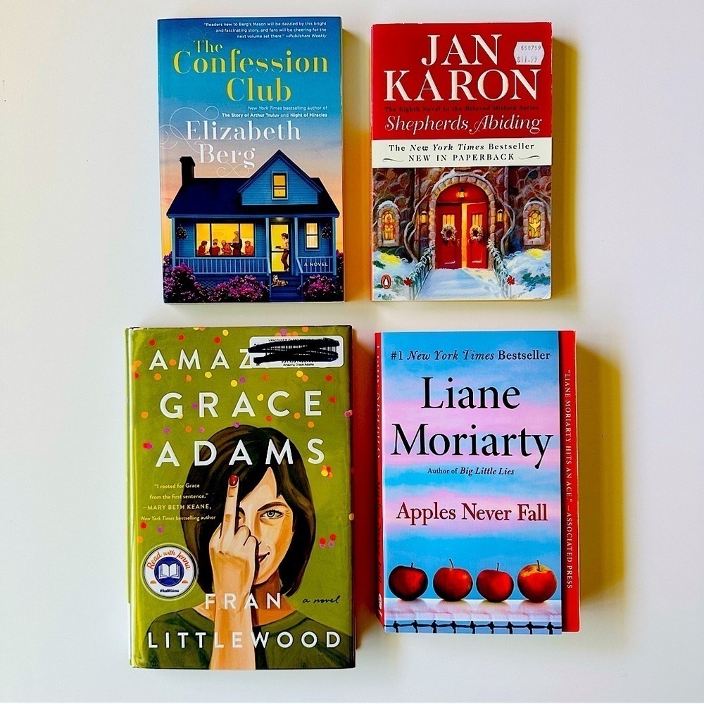 FOUR BOOKS Trade Paperback Reading Beach Summer Fall Winter Booktok Lot Women